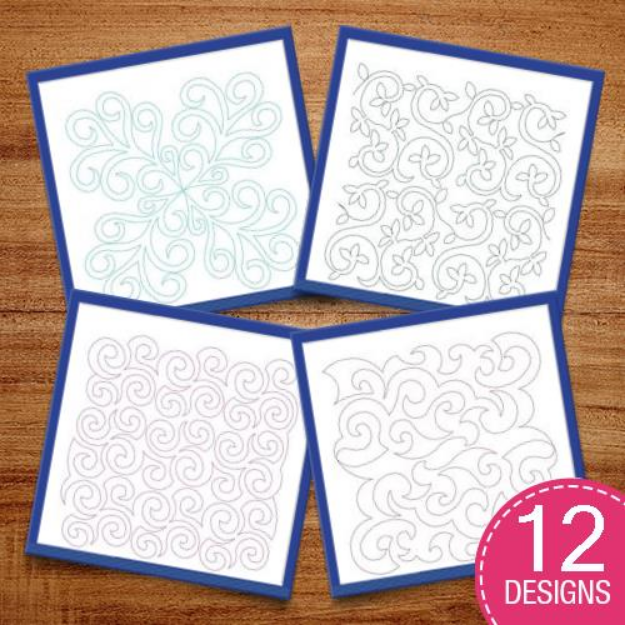 Picture of Stipple Single Stitch Embroidery Design Pack