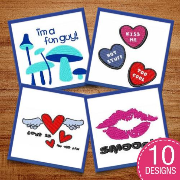 Picture of Cute Captions Embroidery Design Pack