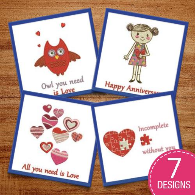Picture of Valentines Day Love Embroidery Design Pack