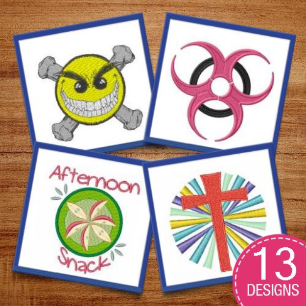 Picture of Logos - Circles Embroidery Design Pack