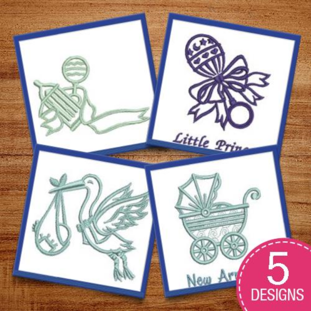 Picture of Baby Outlines Embroidery Design Pack