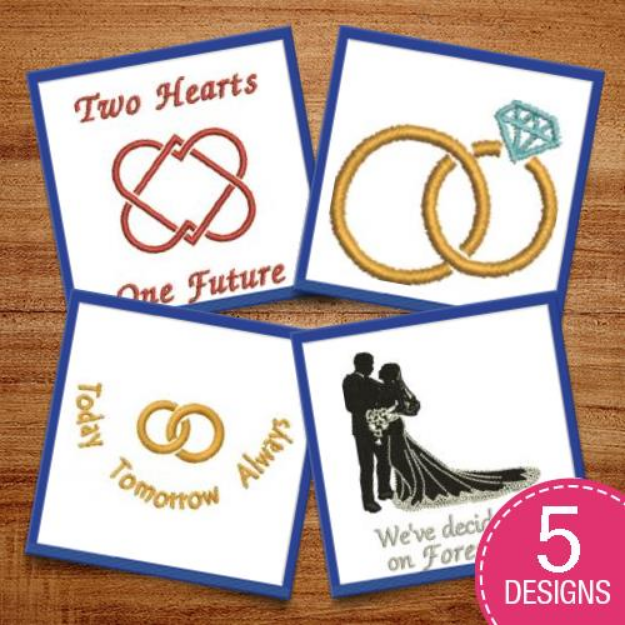 Picture of Two Hearts, One Future Embroidery Design Pack