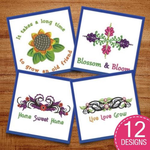 Picture of Bloom Where Youre Planted Embroidery Design Pack
