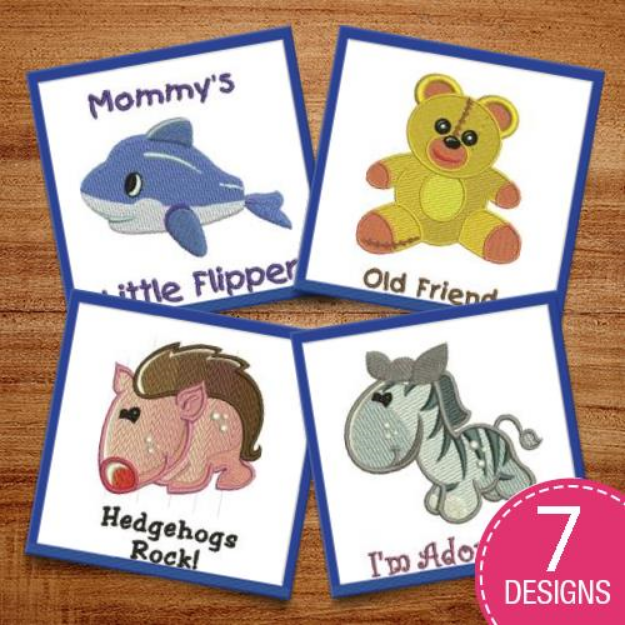 Picture of Baby Animals Embroidery Design Pack