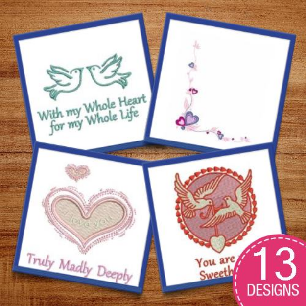 Picture of Truly, Madly, Deeply In Love Embroidery Design Pack