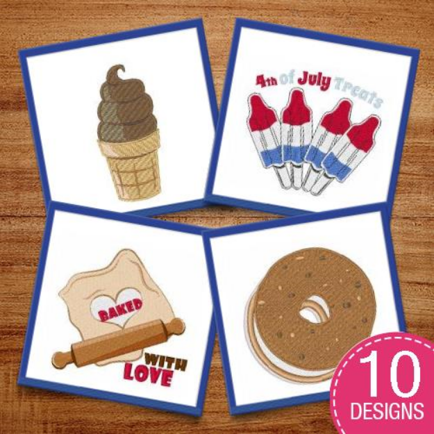 Picture of So Sweet Desserts Embroidery Design Pack