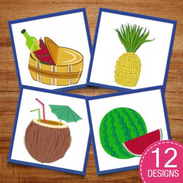 Picture of Fabulous Fruits! Embroidery Design Pack