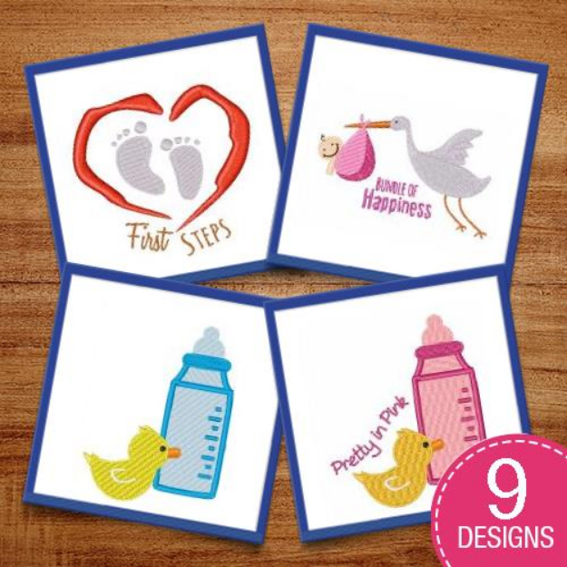 Picture of For First Time Parents Embroidery Design Pack