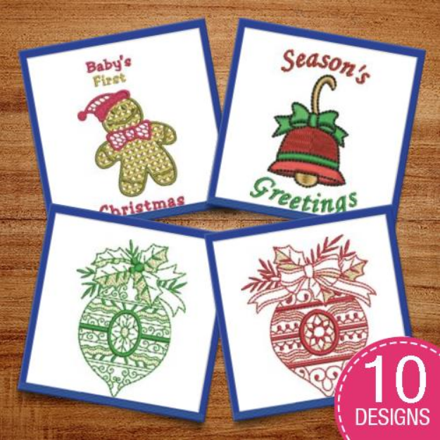 Picture of Warm Holiday Wishes Embroidery Design Pack