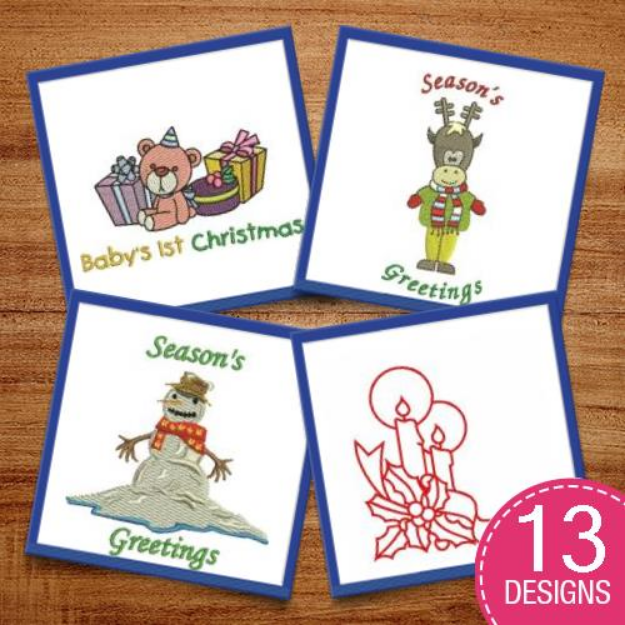 Picture of Christmas Is Coming Embroidery Design Pack