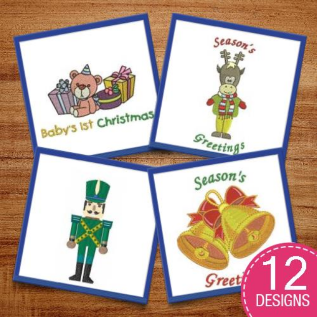 Picture of Christmas Joy Embroidery Design Pack