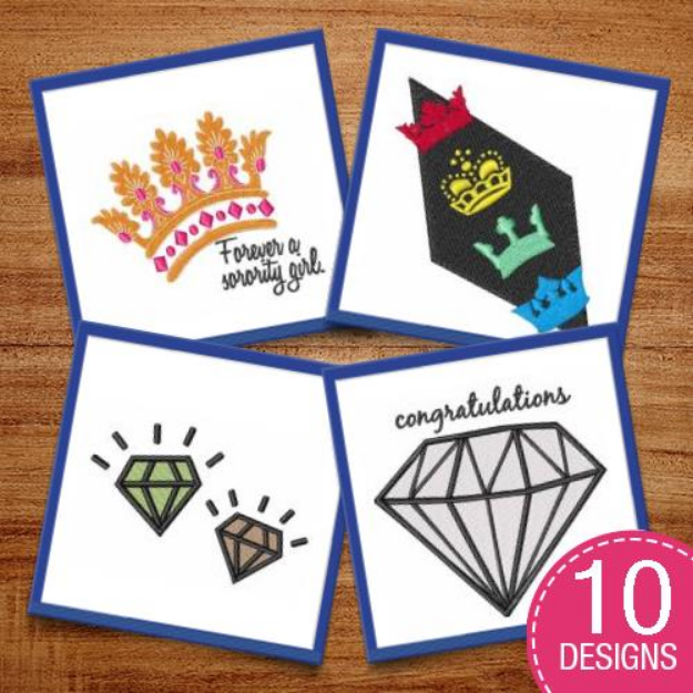 Picture of Shiny Jewels Embroidery Design Pack