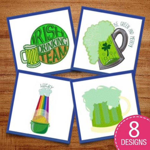Picture of Cheers St. Patrick! Embroidery Design Pack