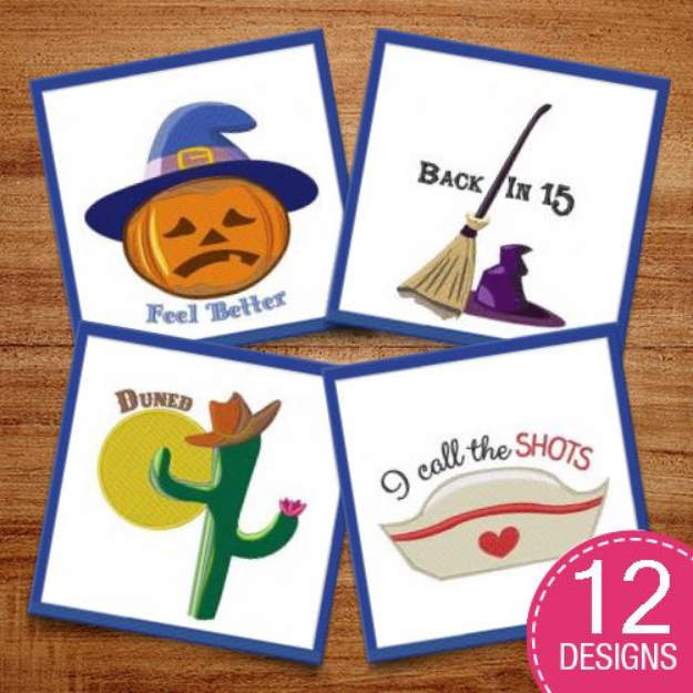 Picture of Cap & Hats Oh My! Embroidery Design Pack