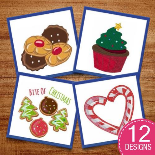 Picture of Holiday Sweets Embroidery Design Pack