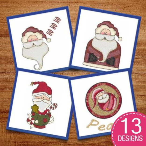 Picture of Fictional Christmas Characters Embroidery Design Pack