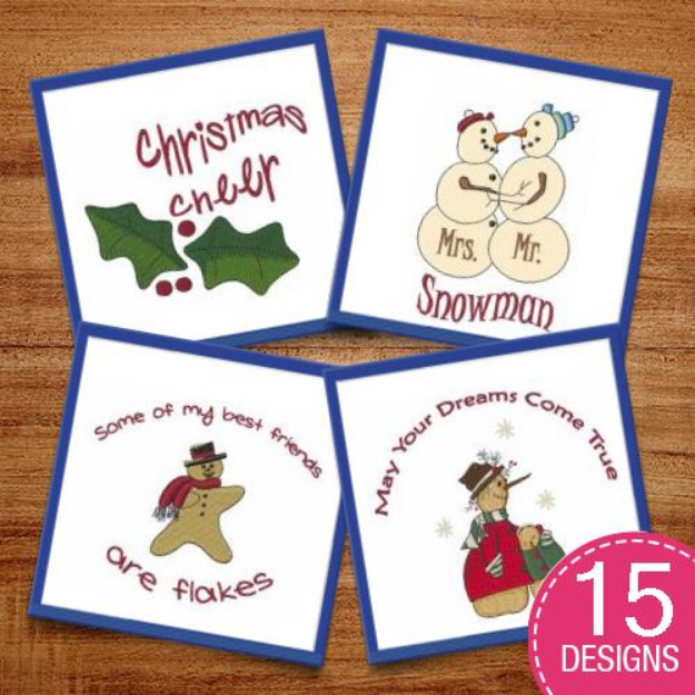 Picture of Have A Cheerful Christmas Embroidery Design Pack