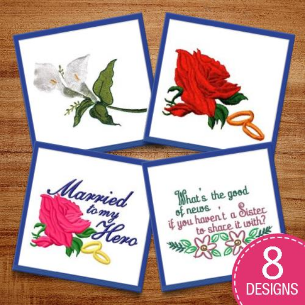 Picture of Rose Embroidery Design Pack