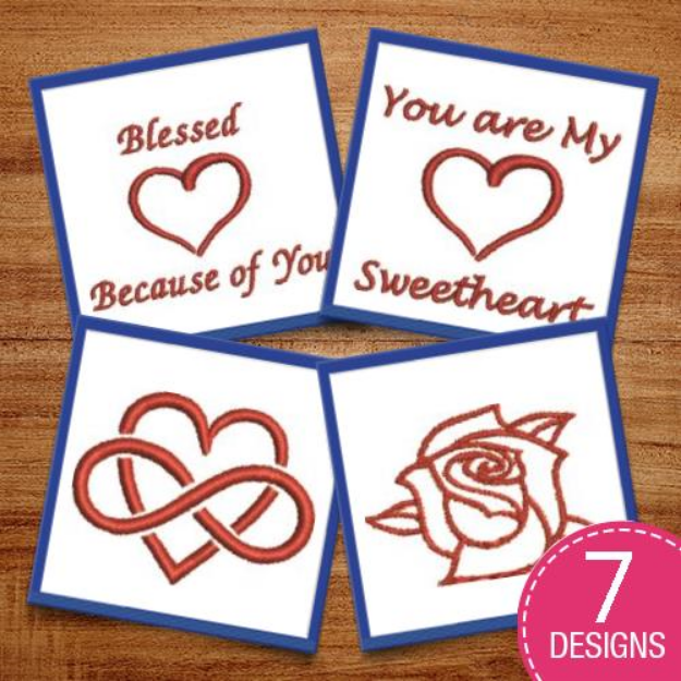 Picture of Love, Laughter & Happily Ever After Embroidery Design Pack