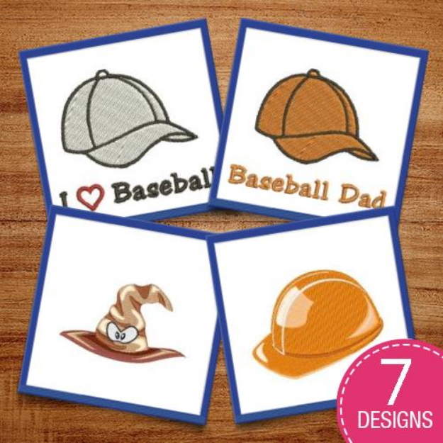 Picture of Clothing Hats Embroidery Design Pack