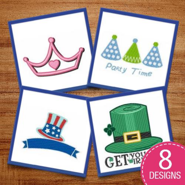 Picture of Get Your Hat On! Embroidery Design Pack