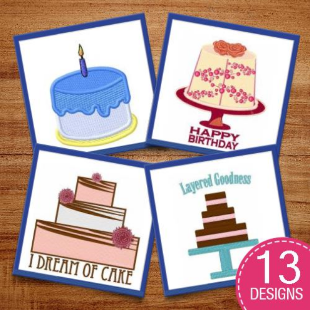 Picture of All Occasion Cakes! Embroidery Design Pack