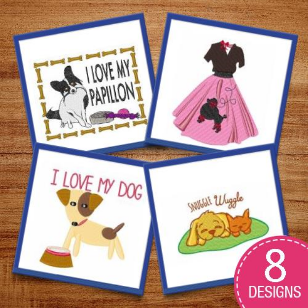 Picture of Cartoon Puppies Embroidery Design Pack