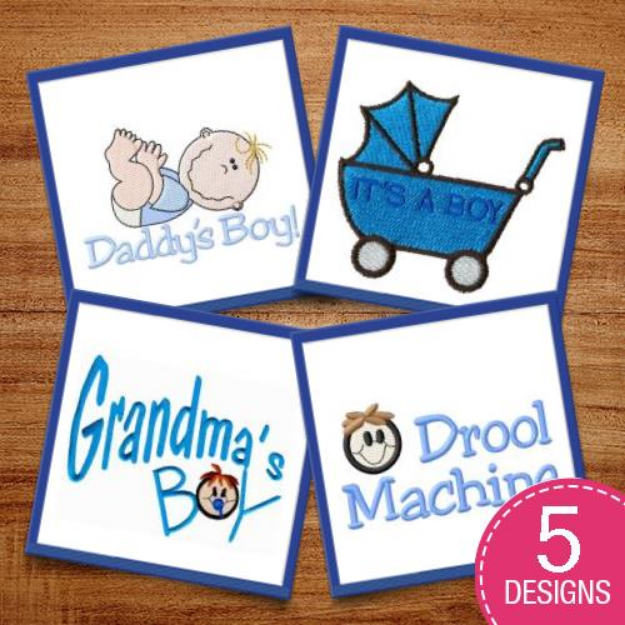 Picture of Thank Heaven For Boys! Embroidery Design Pack
