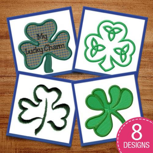 Picture of Shake Your Shamrock! Embroidery Design Pack