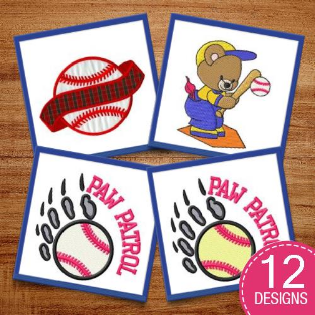 Picture of Hey Batter Batter Embroidery Design Pack