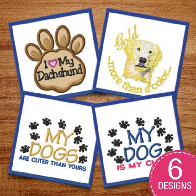 Picture of Love Me Love My Dog Embroidery Design Pack