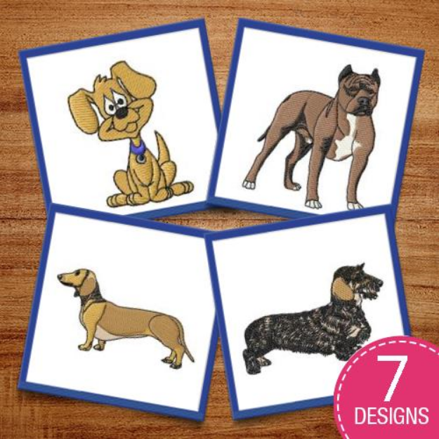 Picture of For The Love Of Dogs Embroidery Design Pack