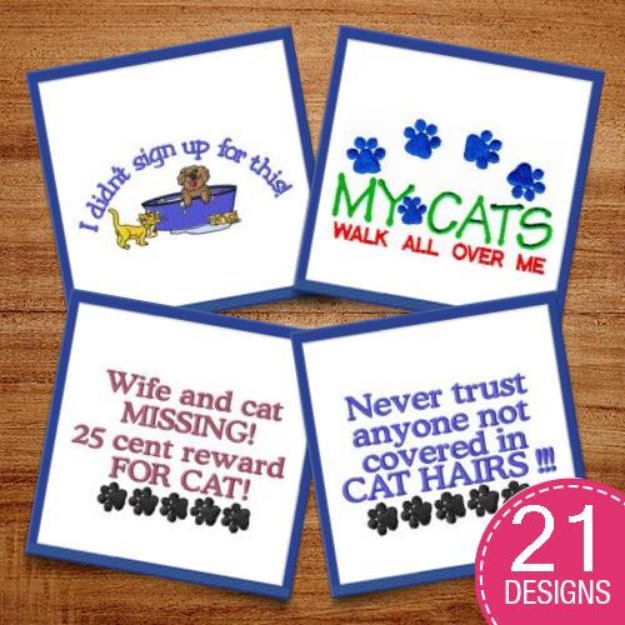 Picture of Fun Loving Captions Embroidery Design Pack