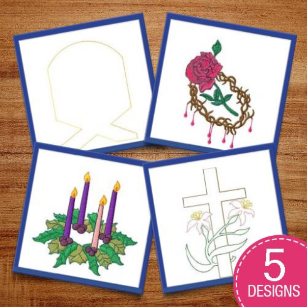 Picture of Religious Decor Embroidery Design Pack