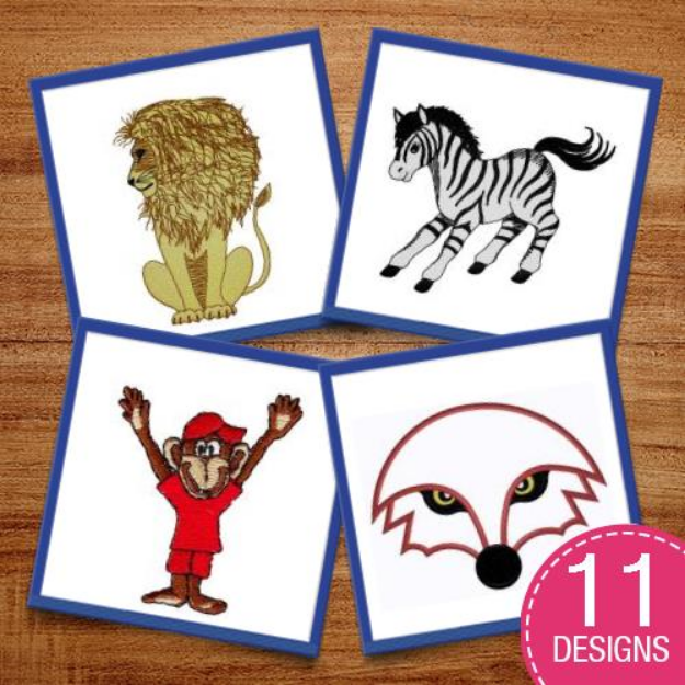 Picture of Animals & Wildlife Embroidery Design Pack