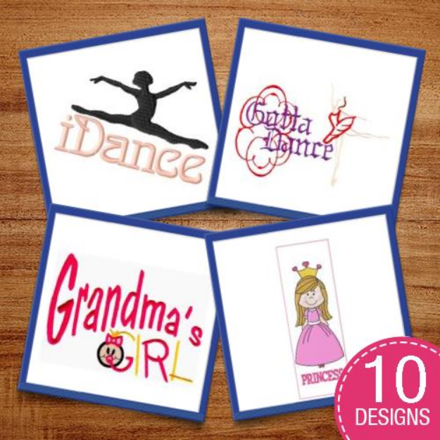Picture of A Girls Life Embroidery Design Pack