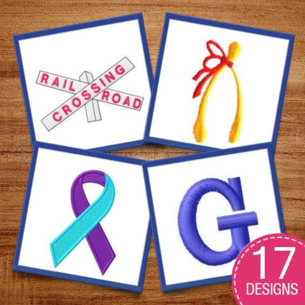 Picture of Symbols & Signs Embroidery Design Pack