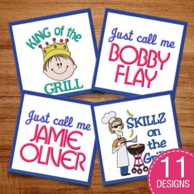 Picture of Show Your Cooking Skills Embroidery Design Pack