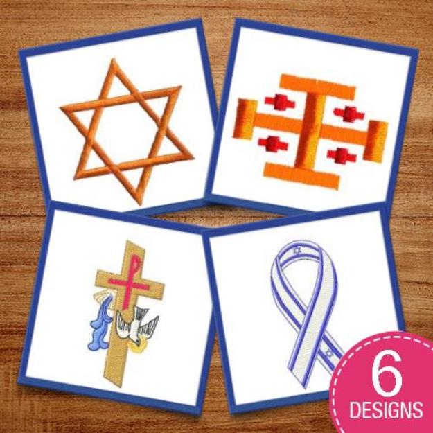 Picture of Religious Logos Embroidery Design Pack