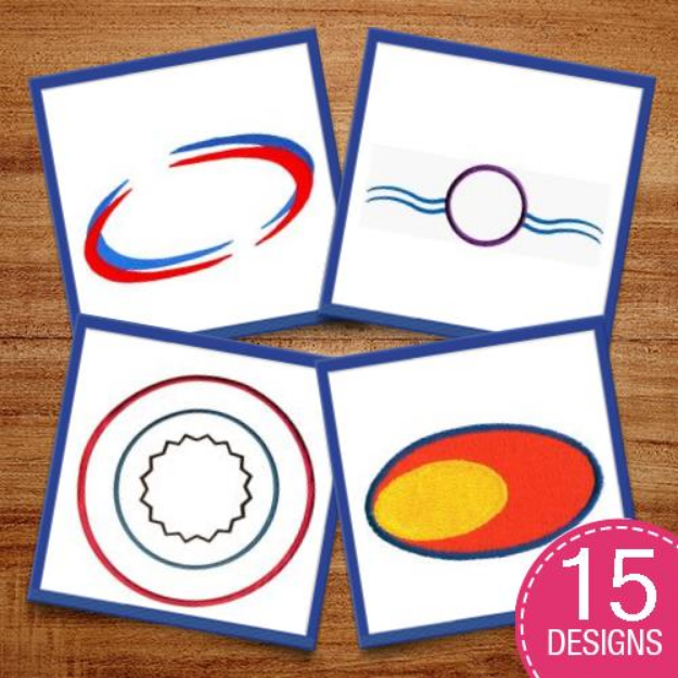 Picture of Circles & Ovals Embroidery Design Pack