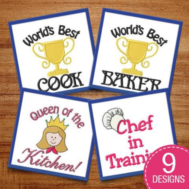 Picture of In The Kitchen Embroidery Design Pack