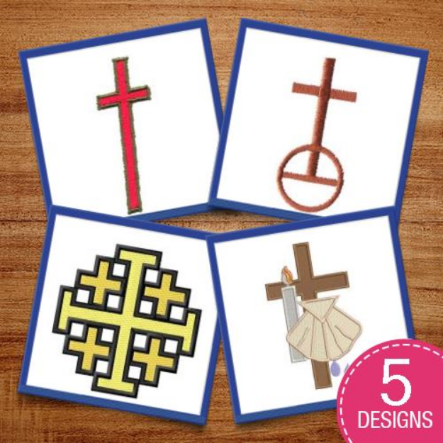 Picture of Christian Symbolism Embroidery Design Pack