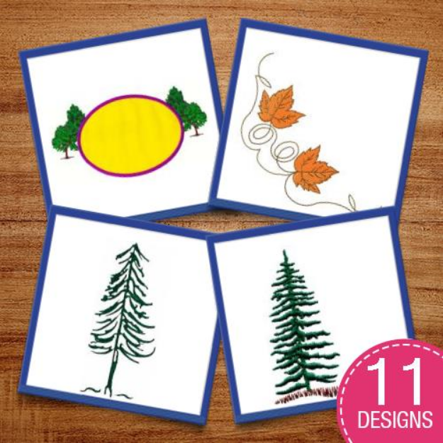 Picture of Trees &  Branches Embroidery Design Pack