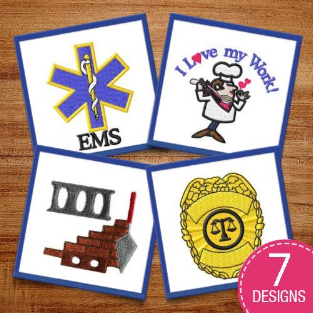 Picture of Occupational Symbols Embroidery Design Pack