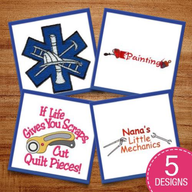 Picture of Occupational Logos Embroidery Design Pack