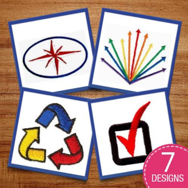 Picture of Universal Symbols Embroidery Design Pack