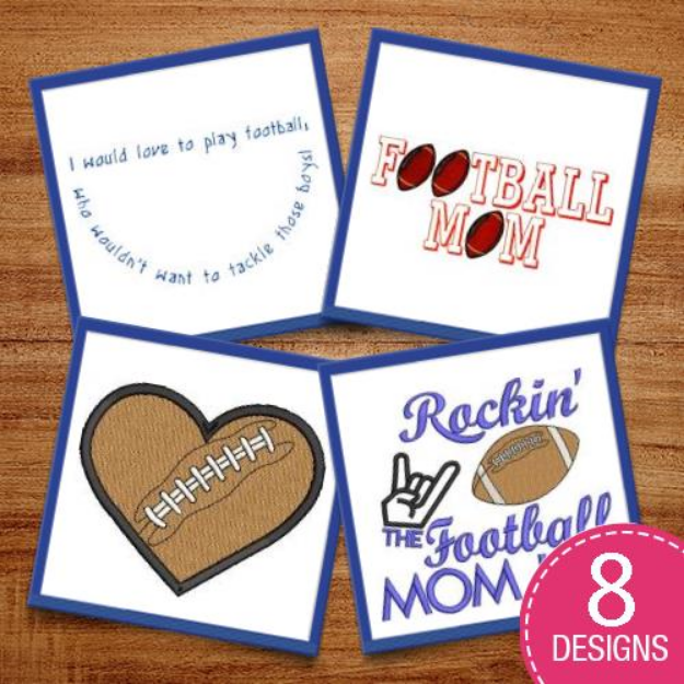 Picture of Football Is Life Embroidery Design Pack