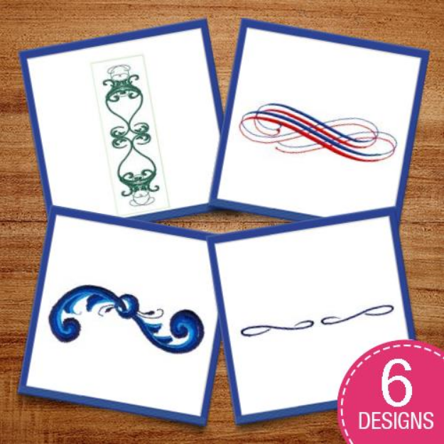 Picture of Swirls & Embellishments Embroidery Design Pack