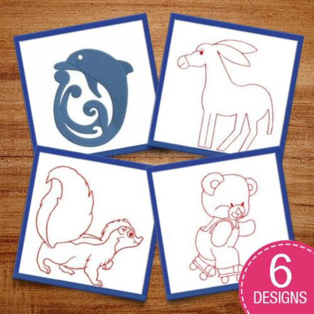 Picture of Nursery Room Wildlife Embroidery Design Pack