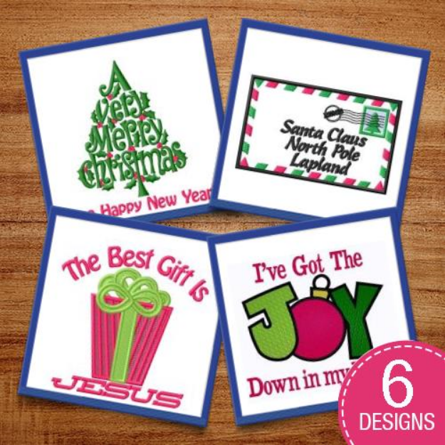 Picture of Believe In Santa Embroidery Design Pack